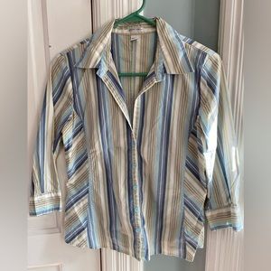 Old Navy vintage 90s striped button down, medium